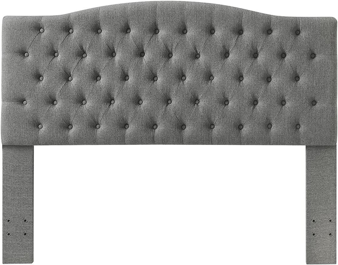 Elegant Linen Tufted Button Queen Headboard for Comfort from PriceLows™