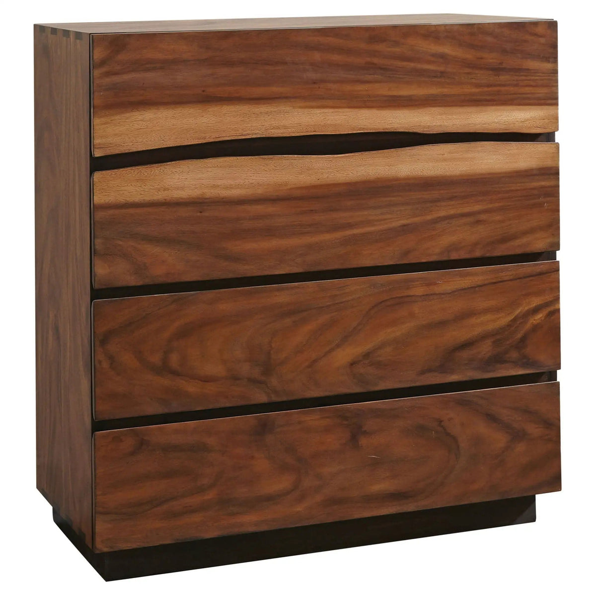Winslow 4-drawer Bedroom Chest Smokey | 40.25 x 18 x 42.25 in | Walnut & Wood | Walnut