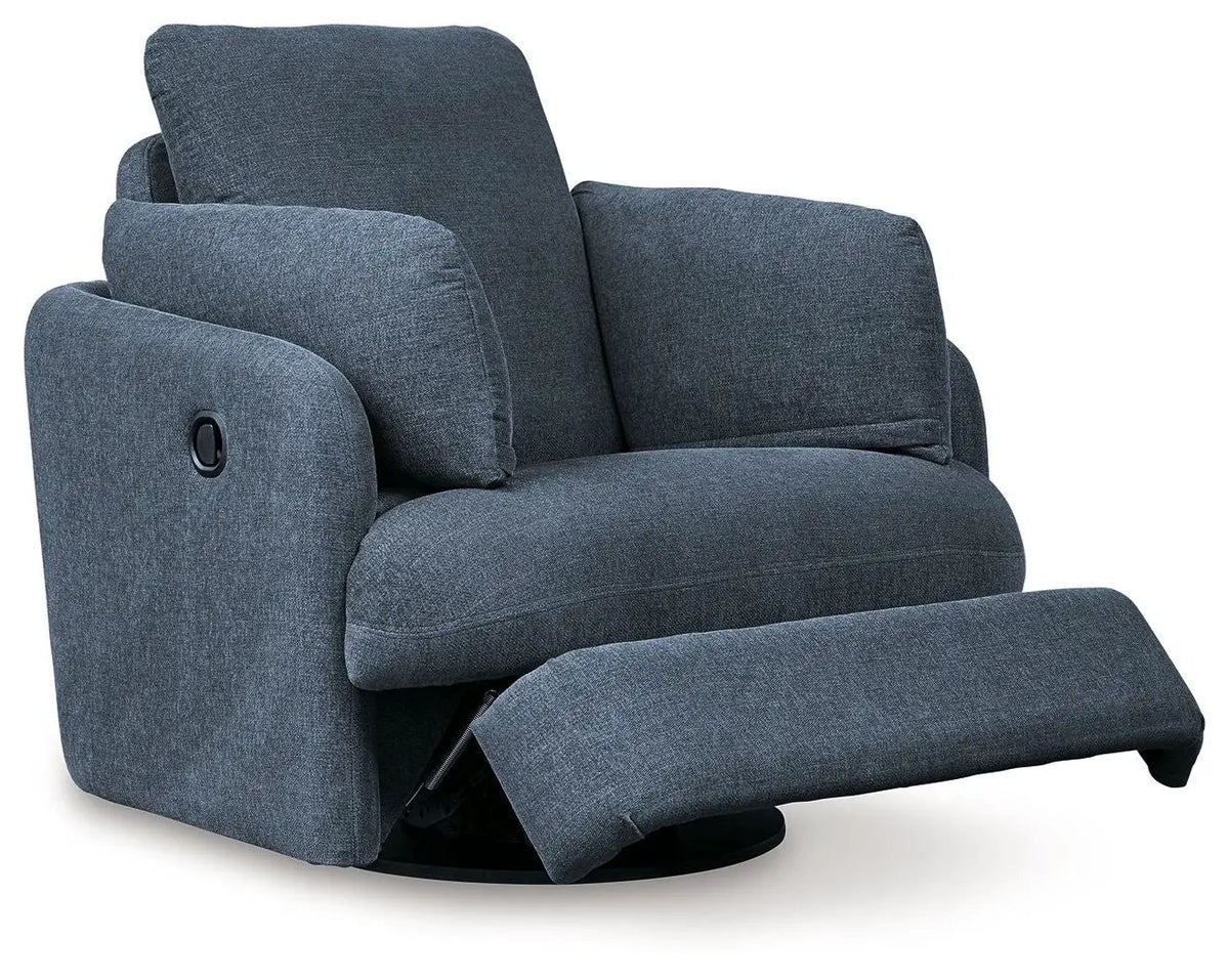 Modmax Swivel Glider Recliner | Cool Contemporary Look | Low-Maintenance Lounging | 41.38 Inch Length