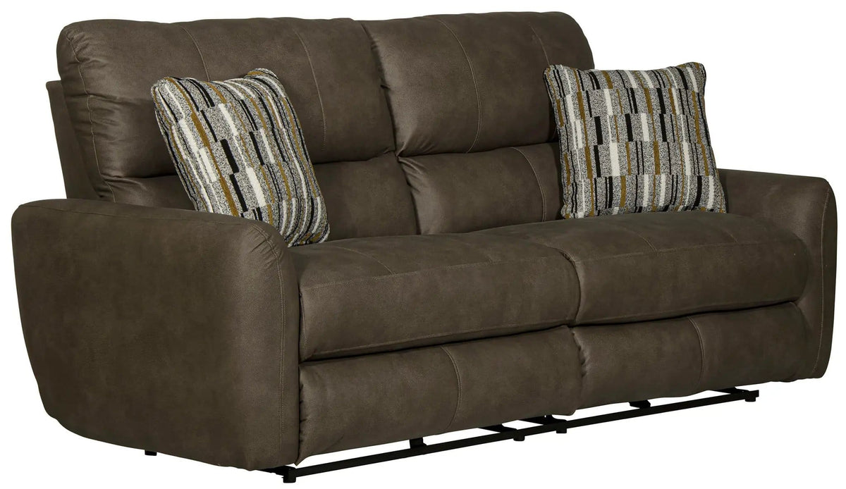 Dorian Reclining Sofa | 4 Pieces | Faux Leather & Fabric | Living Room