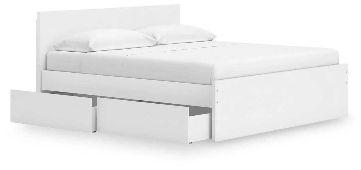 Onita Panel Platform Bed | Minimal Design | Ultra-Clean Lines | Easy-Elegant Solid Finish