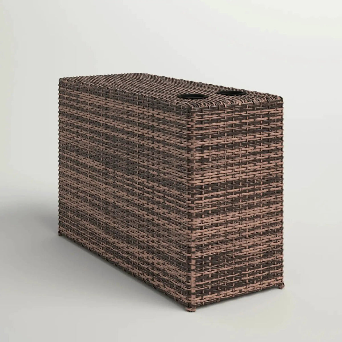 Outdoor Side Table | Slim Rectangular Frame | Powder Coated Finish | Porch And Patio Use