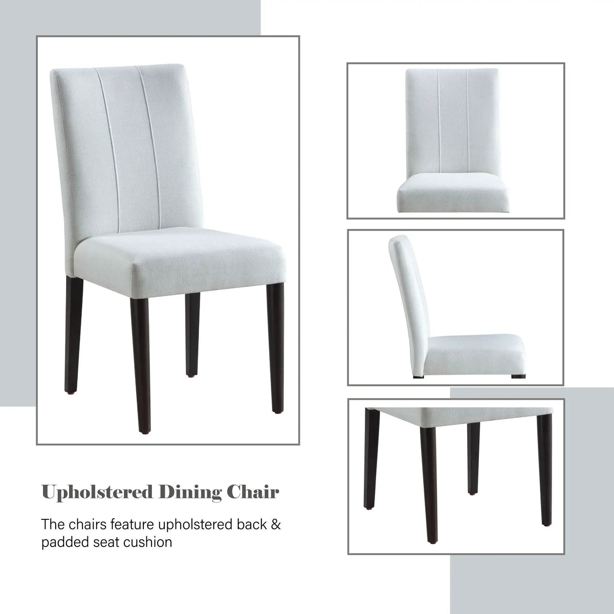 Carena Side Chairs | Set Of 2 | White | Double Pedestal Base