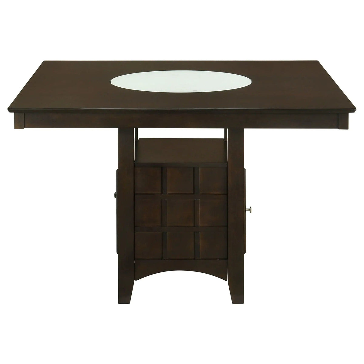 Gabriel 5-piece Square Counter Height Dining Set (Style 2) | 5-Piece Set | Rubberwood & Engineered Wood | Cappuccino