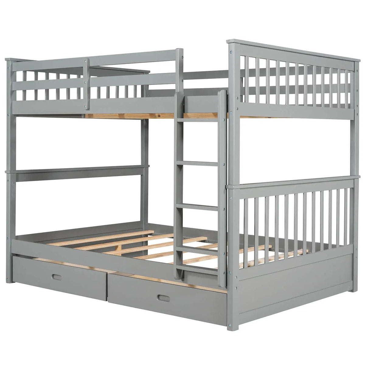 Bunk Bed With Ladders | 2 Storage Drawers | Space-Saving Design | Sleepover Ready