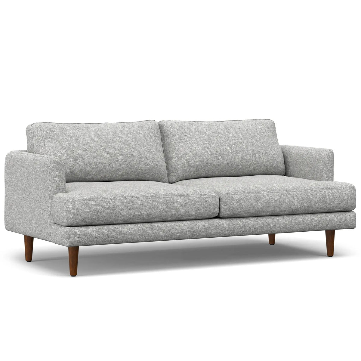 Livingston Upholstered Sofa | Genuine Aniline Leather | 7 Inch Thick Cushions | 76 Inch Length
