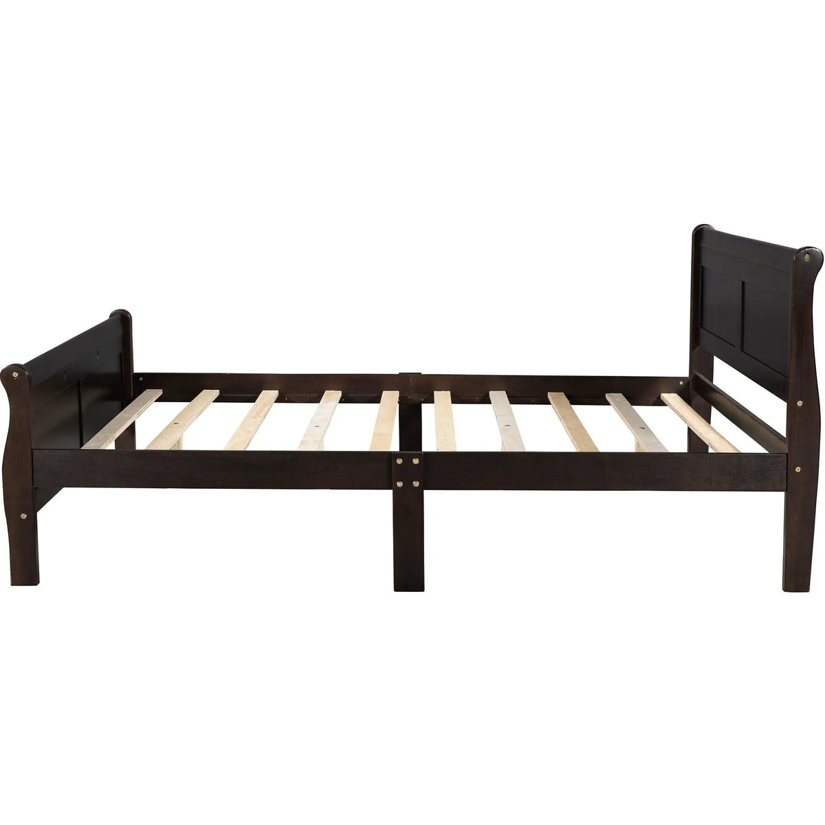 Wood Platform Bed Frame | Headboard Footboard | Wood Slat Support