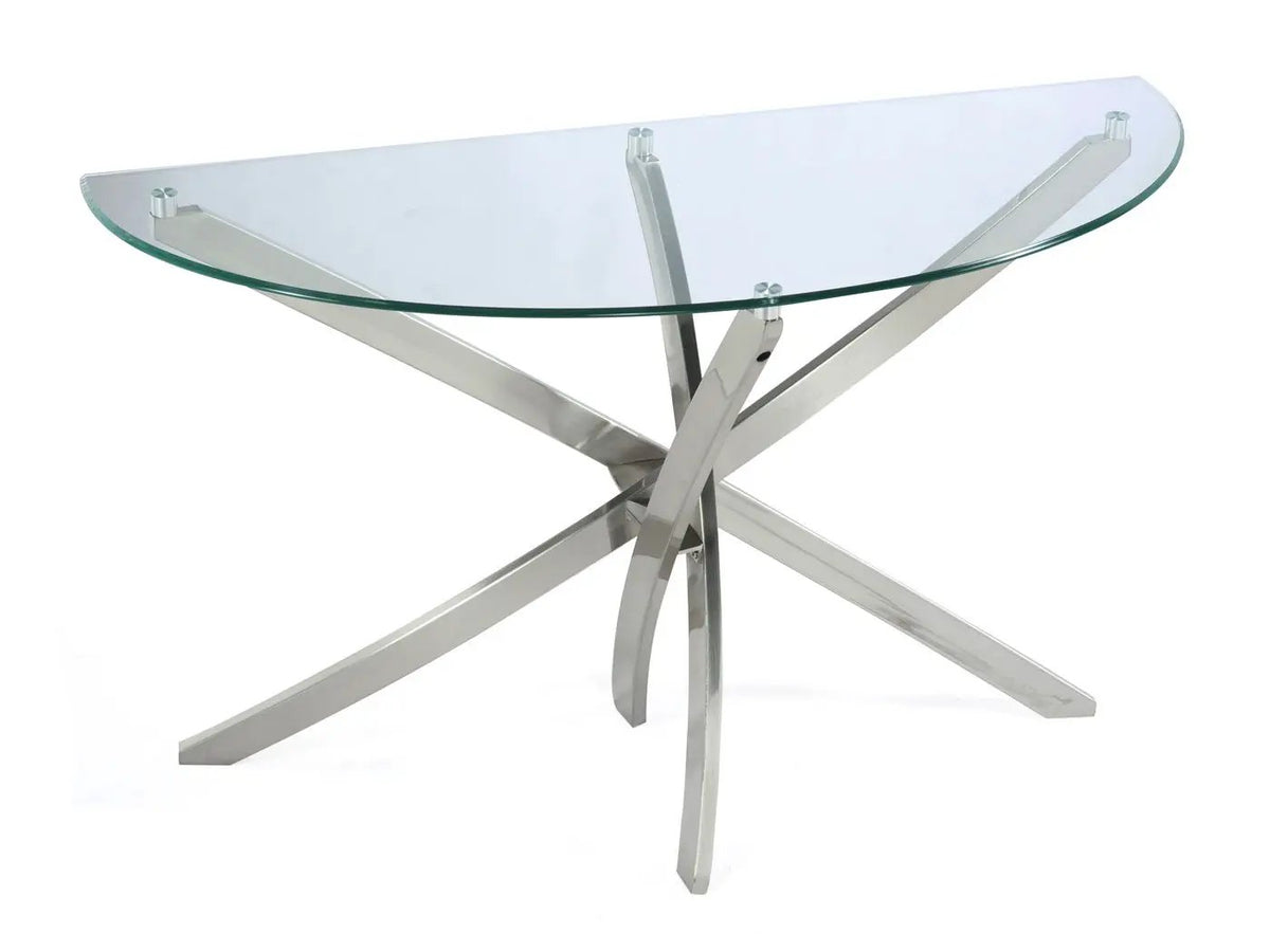 Zila Starburst End Table | 24 Inch Round | Mid-Century Sparkle | Contemporary Design
