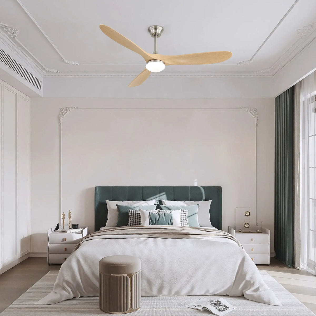 Smart Ceiling Fan | 60 Inch Span | Alexa Voice Control | Reversible DC Motor