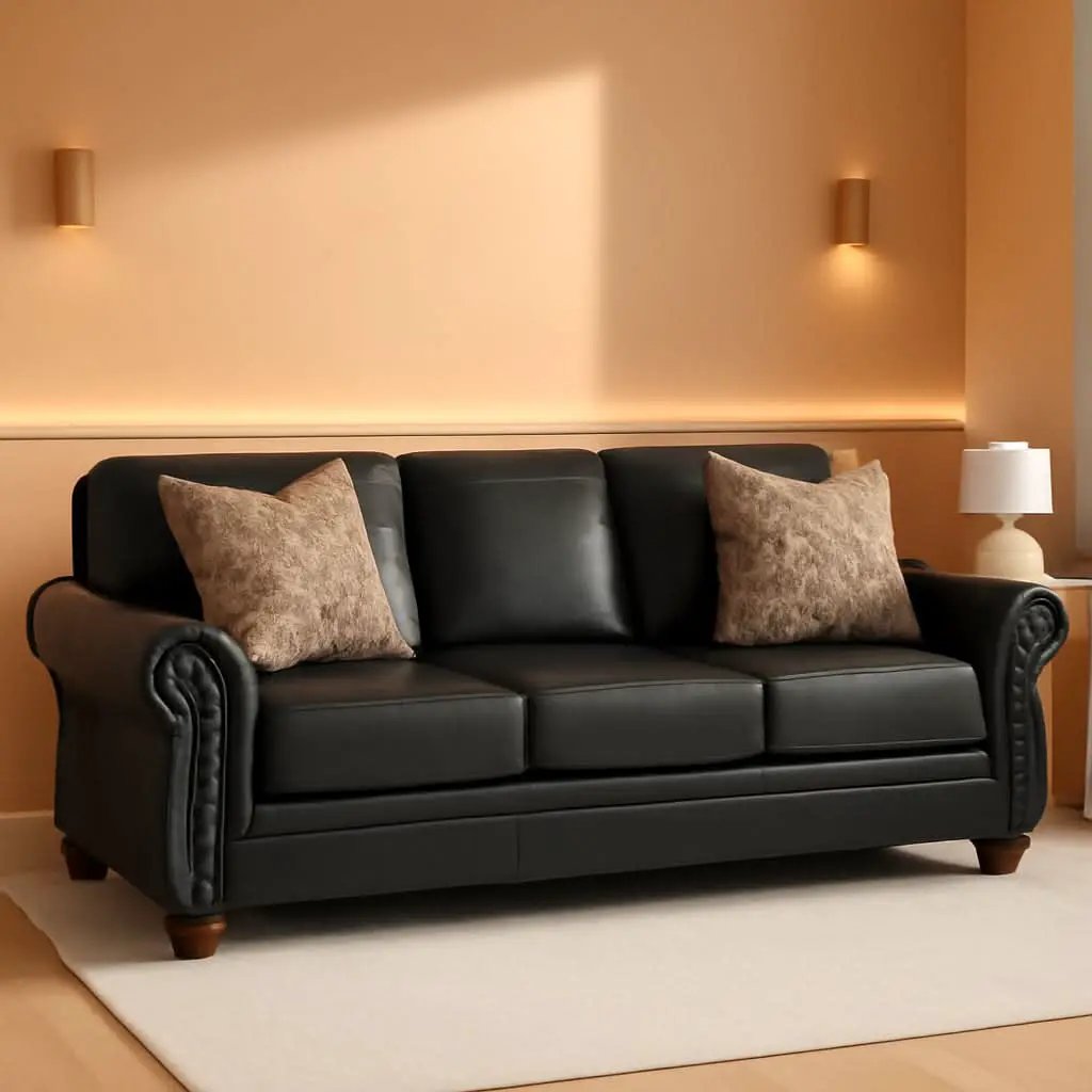 Queen Sofa Sleeper Anthracite Black Memory Foam Ultra from PriceLows™