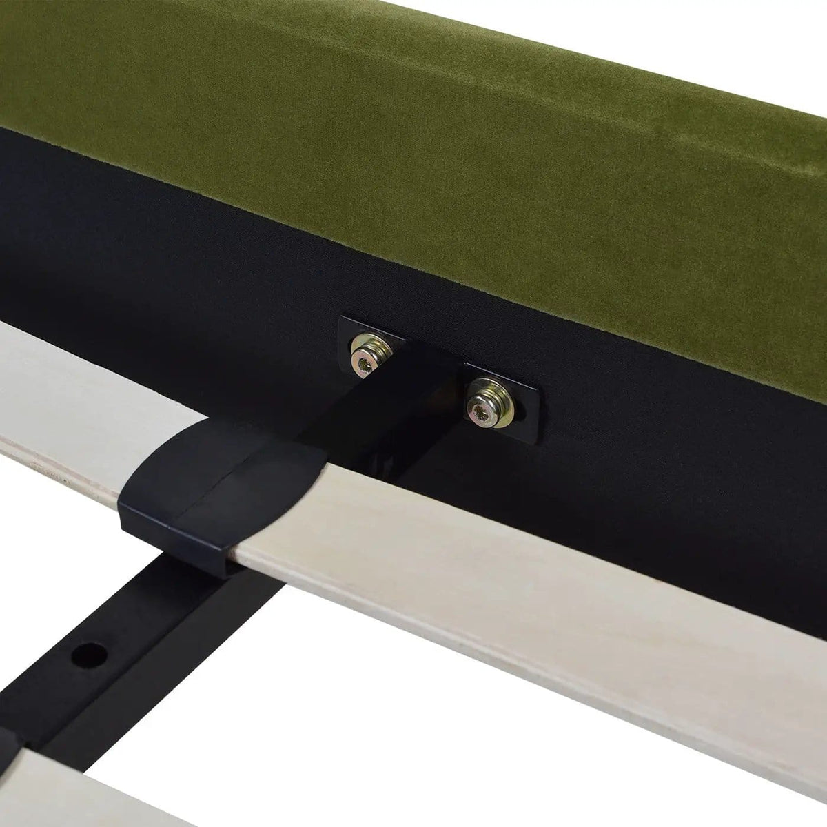 Aspen Vertical Tufted Modern Headboard Platform Bed Set | 8 Pieces | Fabric & Plywood | Bedroom