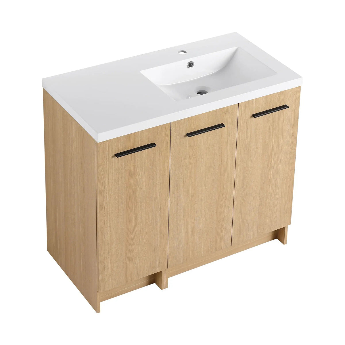 Wall Mounted Floating Bathroom Vanity | 3 Door Modular | Gel Coat Sink