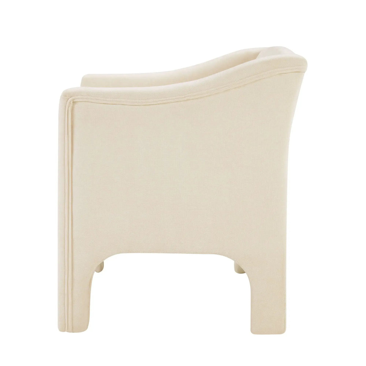 Barrel Accent Chair | Enclosed Wraparound Arms | Pill-Resistant Fabric | Ergonomic Support
