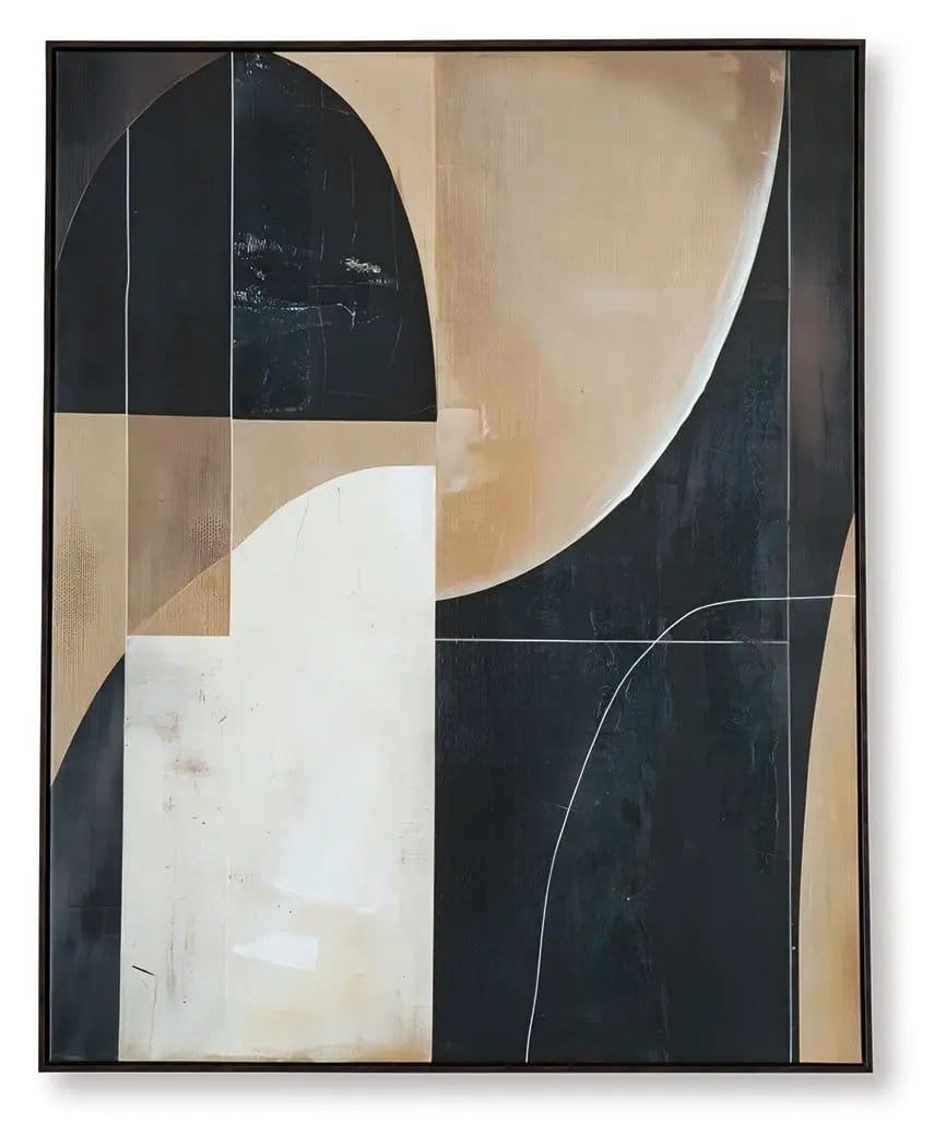 Ewanford Wall Art | 40 x 1.38 x 49.63 in | Home Furniture | Black / Brown / Tan