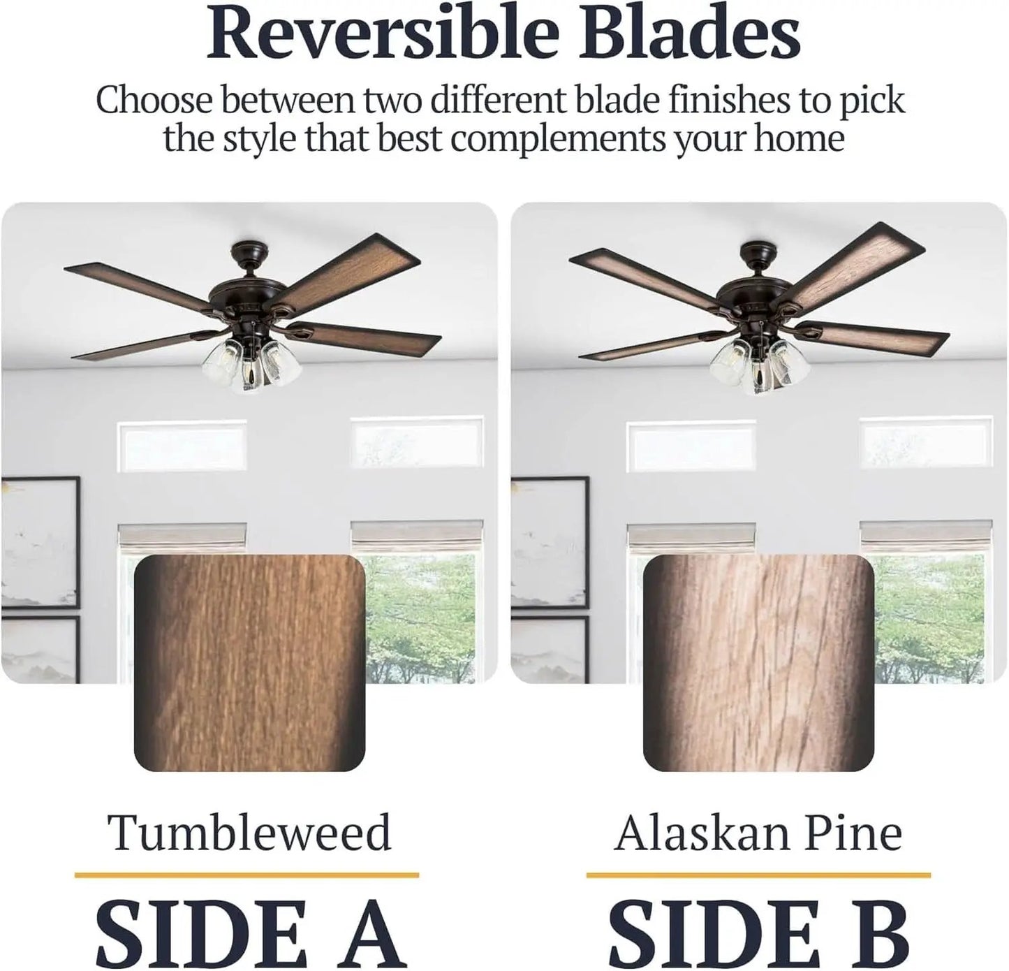 52 Inch Farmhouse LED Ceiling Fan Oil Rubbed Bronze from PriceLows™