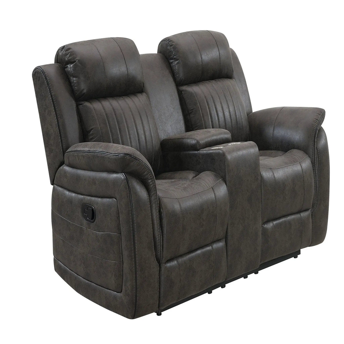 Steban Transitional Style Living Room Set Reclining Sofa & Loveseat | Reclining Sofa & Loveseat | Fabric | Living Room