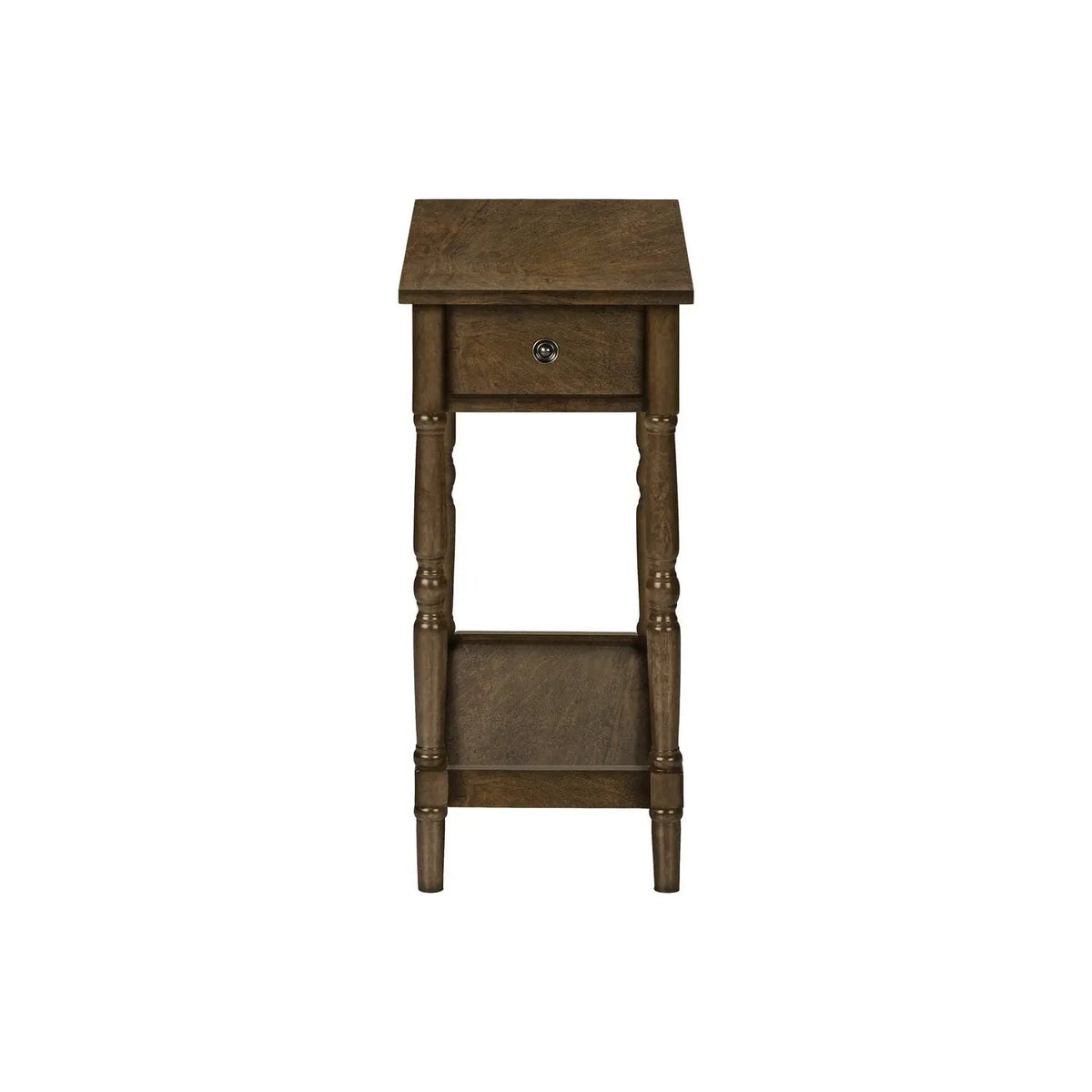 Accent End Table | 2 Tier | Storage Drawer | Compact