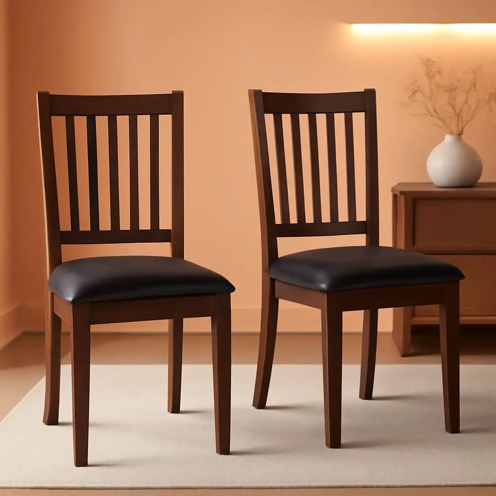 Espresso Slat Back Dining Chairs Set Of 2 For Dining Room from PriceLows™