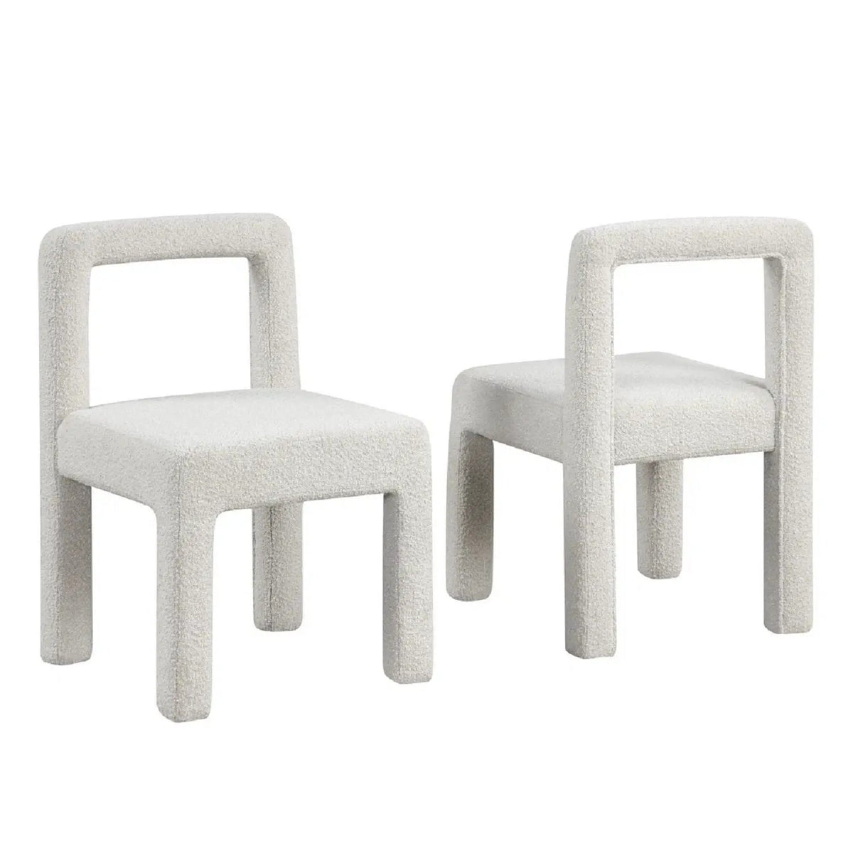 Dining Chairs | Square Open Back | Modern Design | Set of 2
