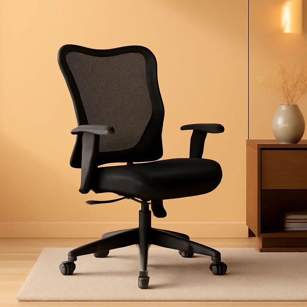 Wave High Back Ergonomic Office Chair With Breathable Mesh Back 360 Swivel from PriceLows™