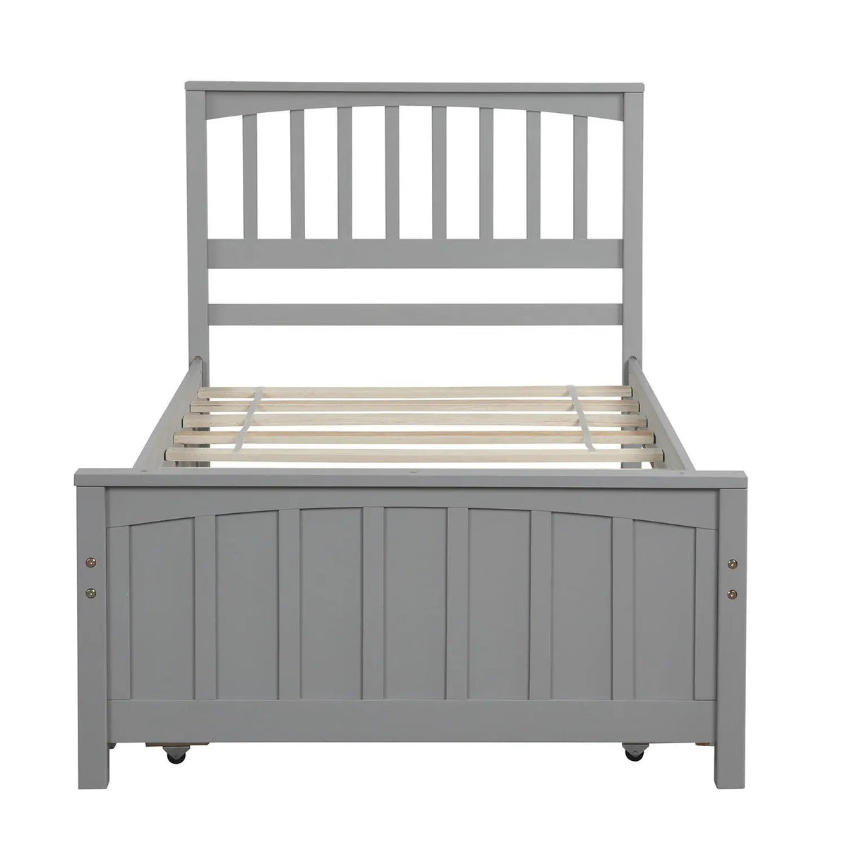 Wood Platform Bed | Headboard And Footboard | Classic Bed Frame | 41.1 Inch Height