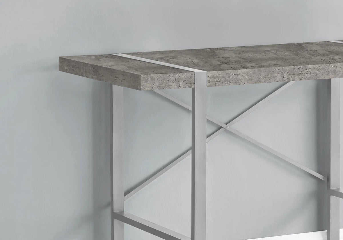 Industrial Computer Desk | 49 Inch Width | Robust Metal Legs | X-Shaped Support Bar