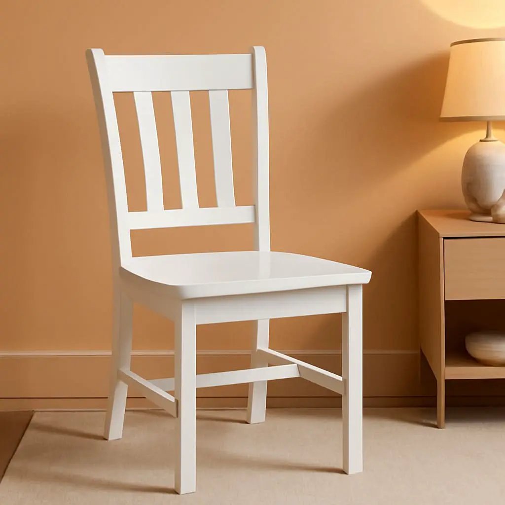 Set of Two White San Remo Splatback Dining Chairs from PriceLows™