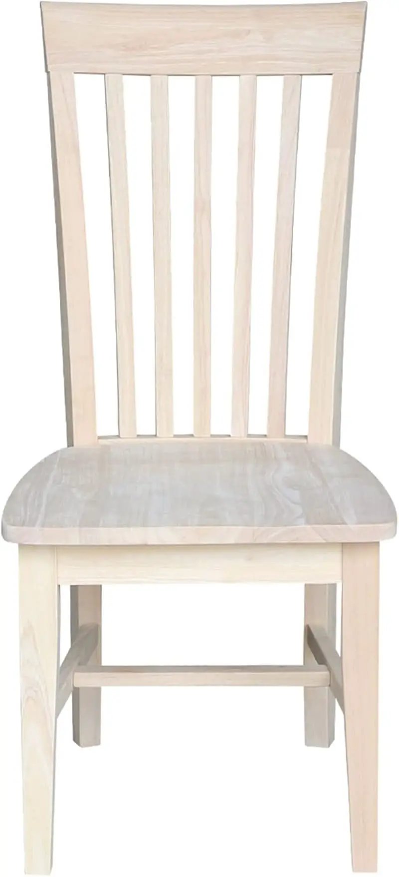 Set Of 2 Tall Mission Dining Chairs Unfinished Parawood from PriceLows™