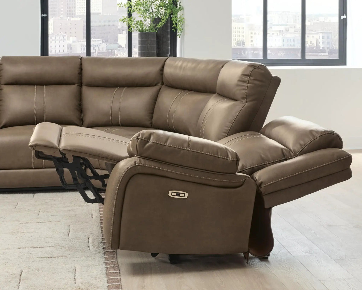 Reclining Sectional | Power Recline | Adjustable Headrests
