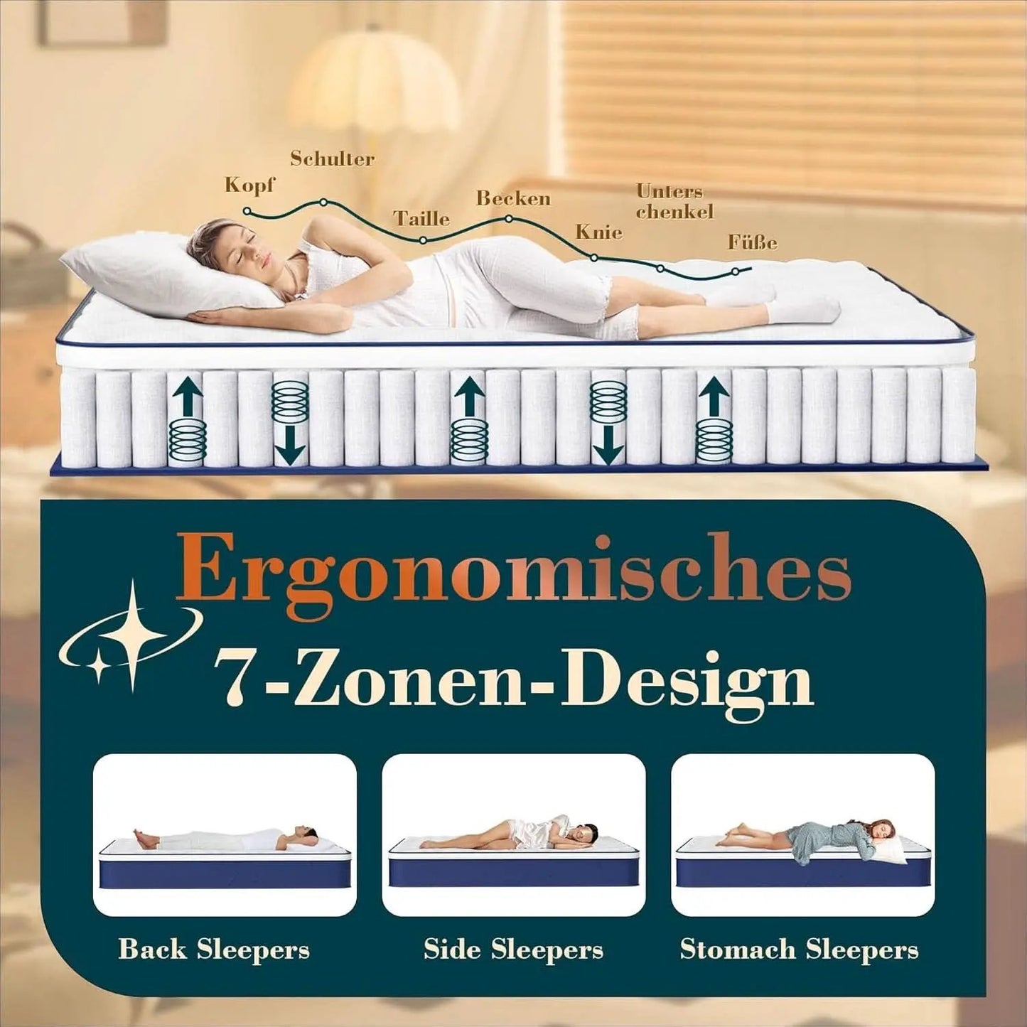 Queen Hybrid Mattress Featuring Pocket Springs GelMemoryFoam from PriceLows™