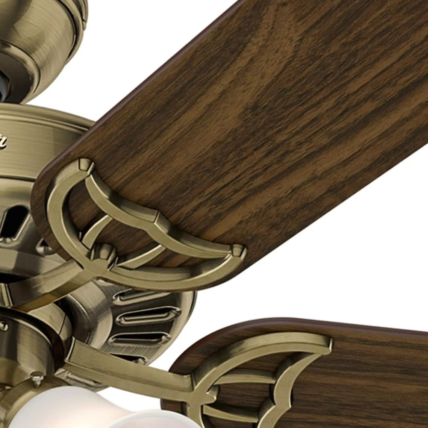 Antique Brass 52 Inch Ceiling Fan With LED Light Kit from PriceLows™