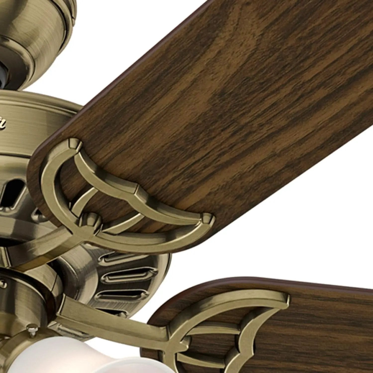 Antique Brass 52 Inch Ceiling Fan With LED Light Kit from PriceLows™