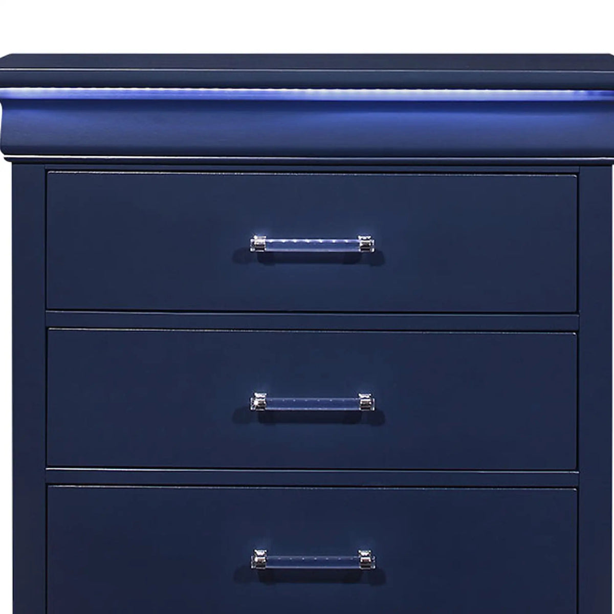 Charlston Accent Chest | LED Lighting | Five Spacious Drawers | Transitional Style