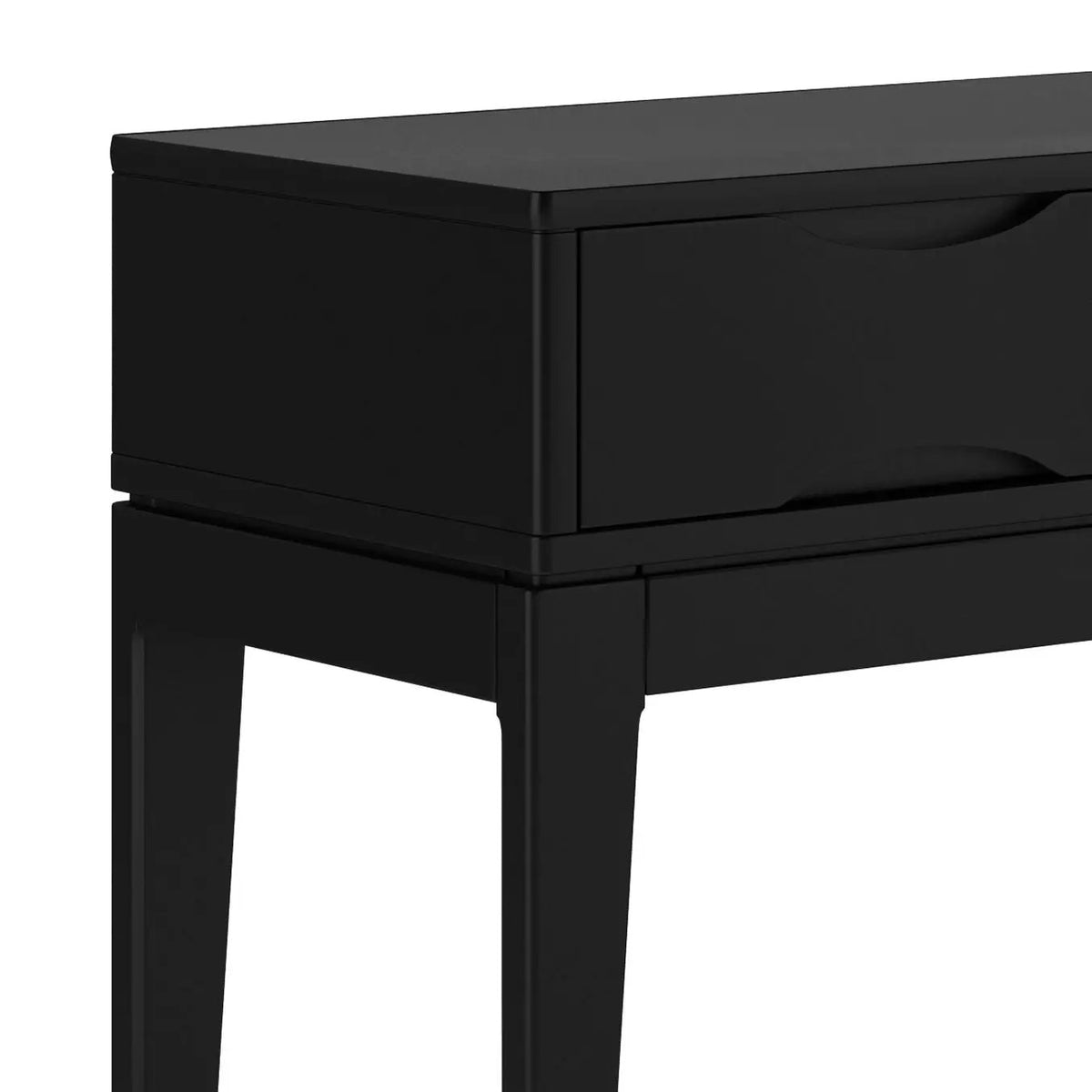 Harper Handcrafted Console Sofa Table | 54 Inch Width | Solid Rubberwood Hardwood | Metal Drawer Glides