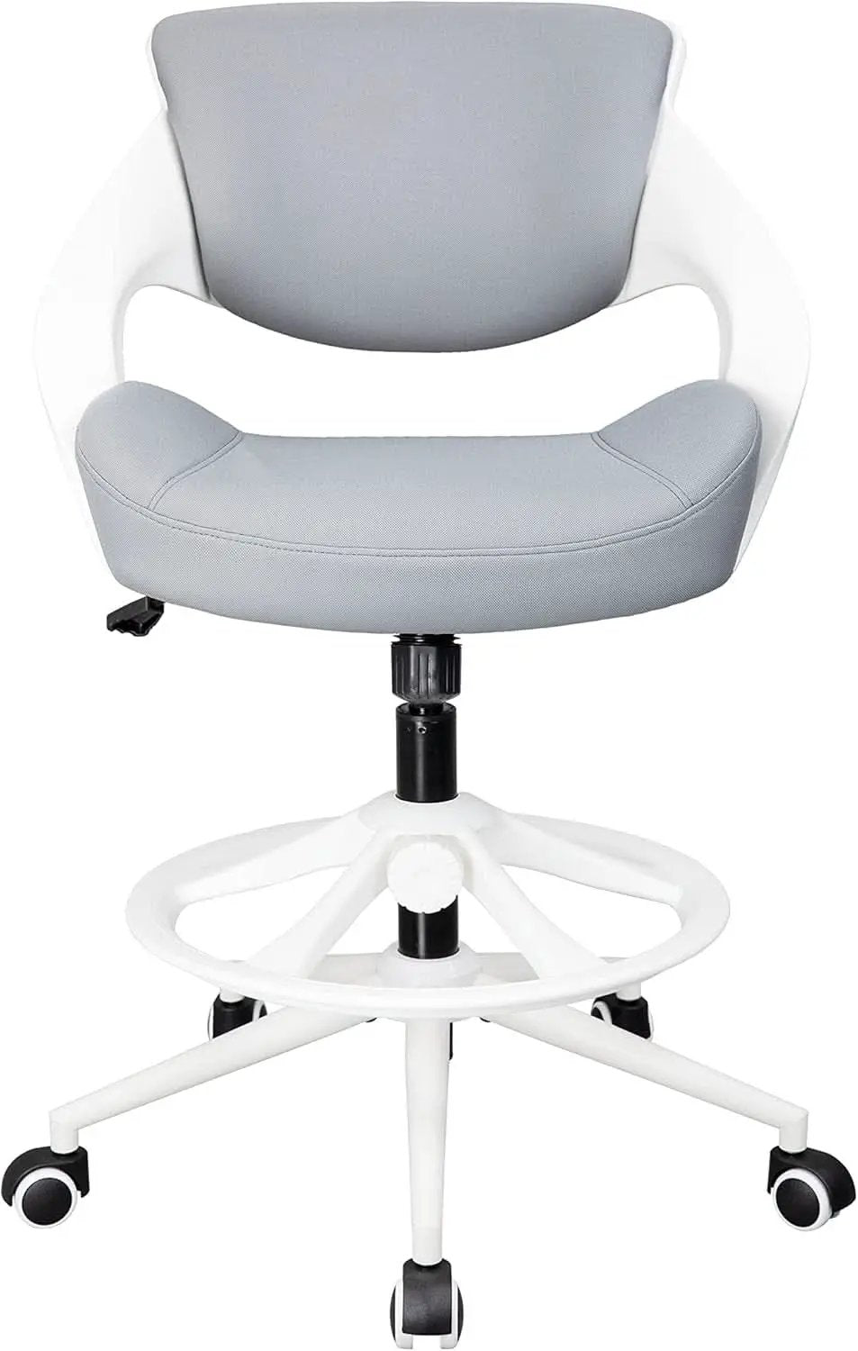 Ergonomic Drafting Chair With Lumbar Support Grey Office from PriceLows™