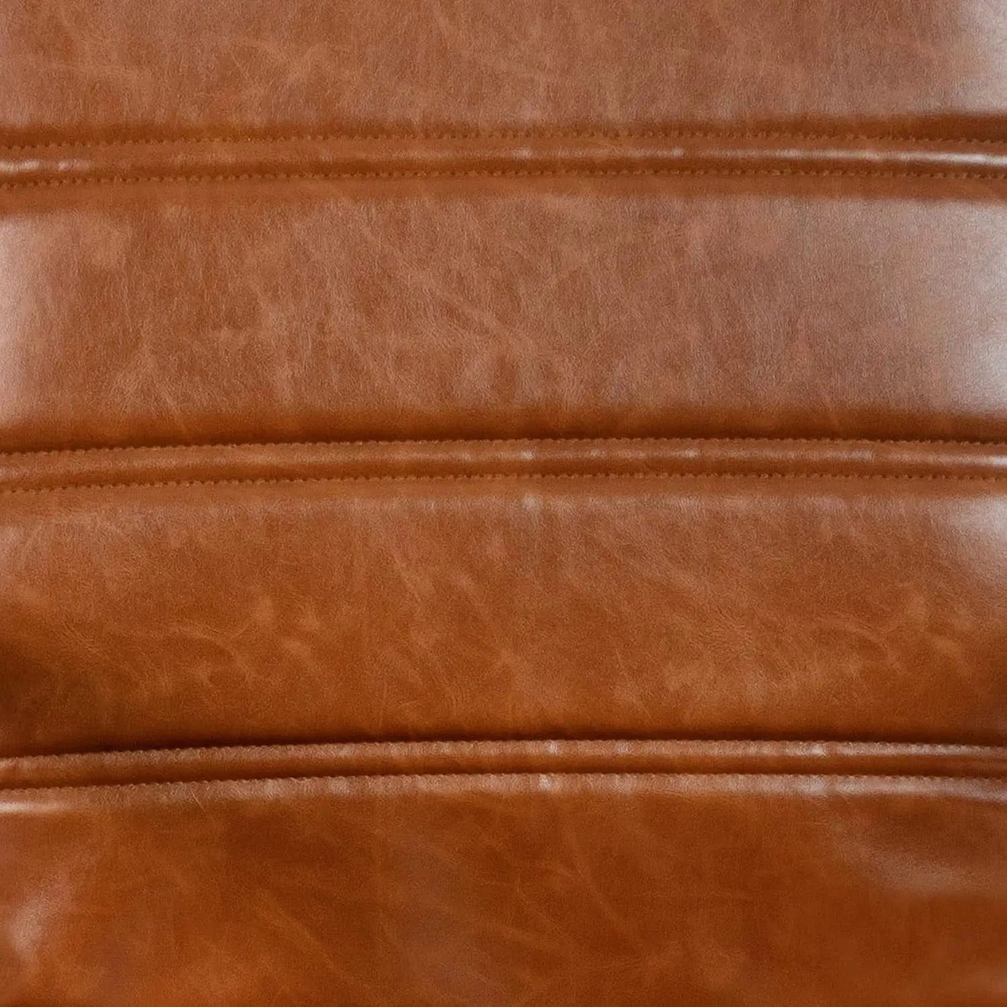 Whitney Mid-Back Leather Desk Chair Brown Black Adjustable Height from PriceLows™