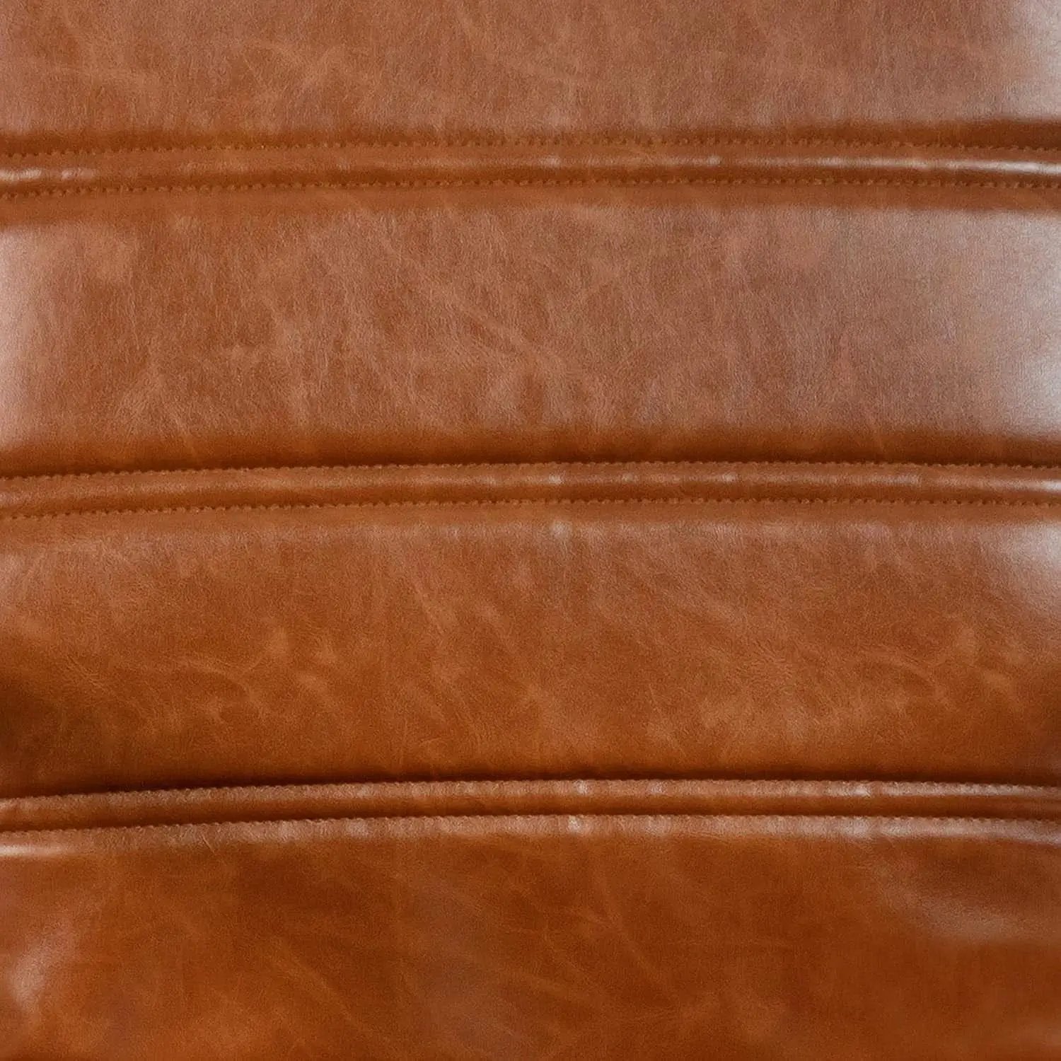 Whitney Mid-Back Leather Desk Chair Brown Black Adjustable Height from PriceLows™