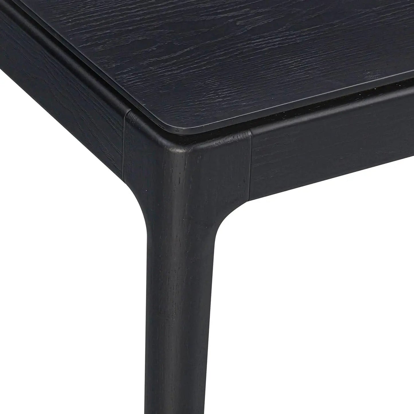 Mingle 55 Inch Modern Rectangular Dinner Table Burnt Black from PriceLows™