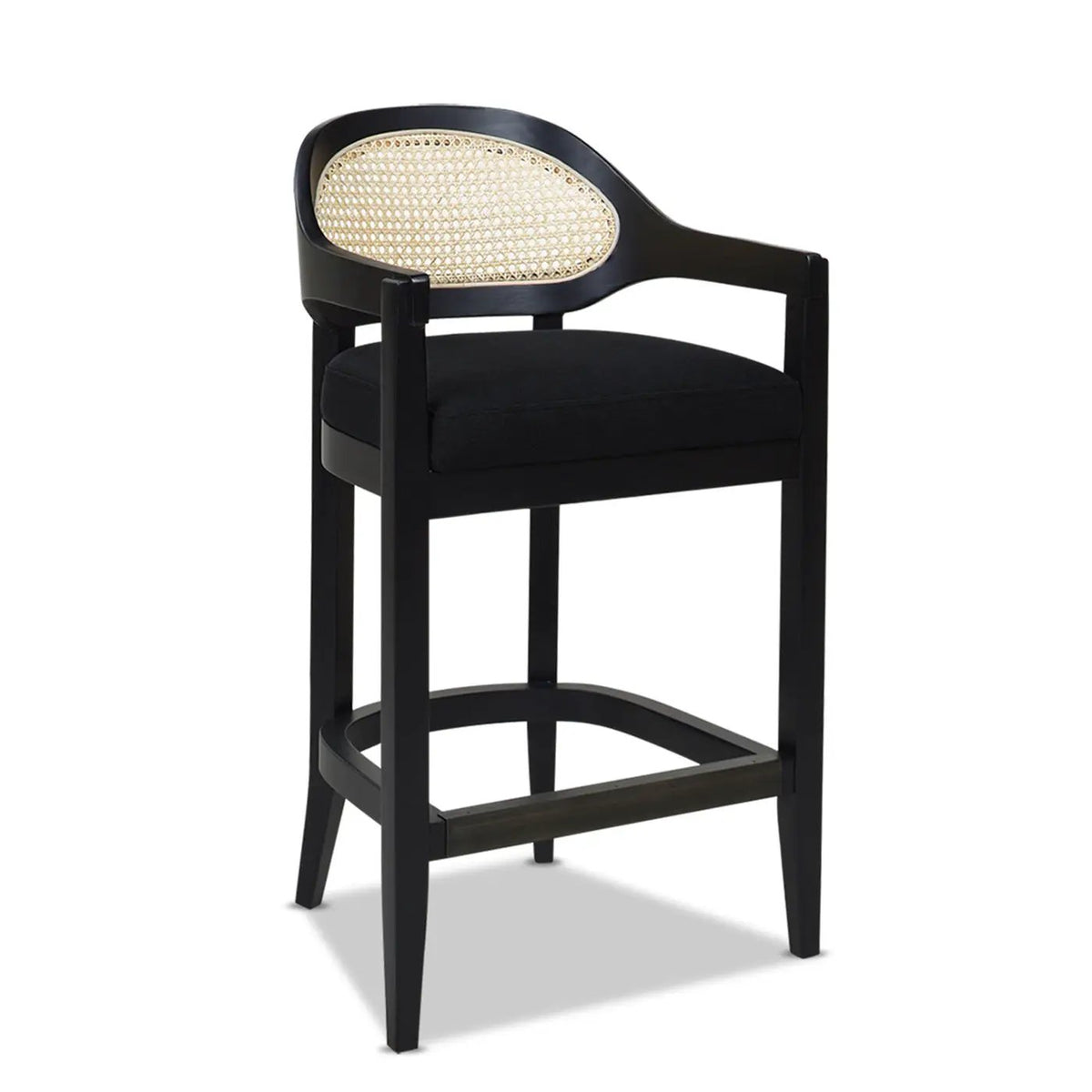 Americana Counter Stool | Mid-Century Modern | Cane Back | Kiln-Dried Wood Frame