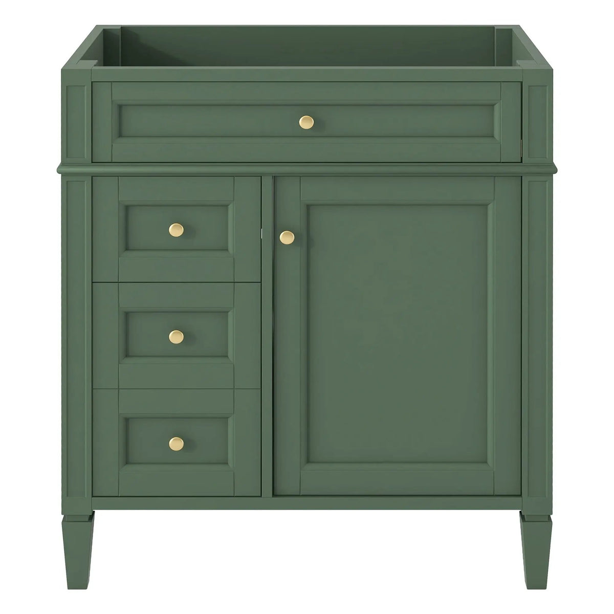 Bathroom Vanity | 3 Drawers | Blue Finish | Tip Out