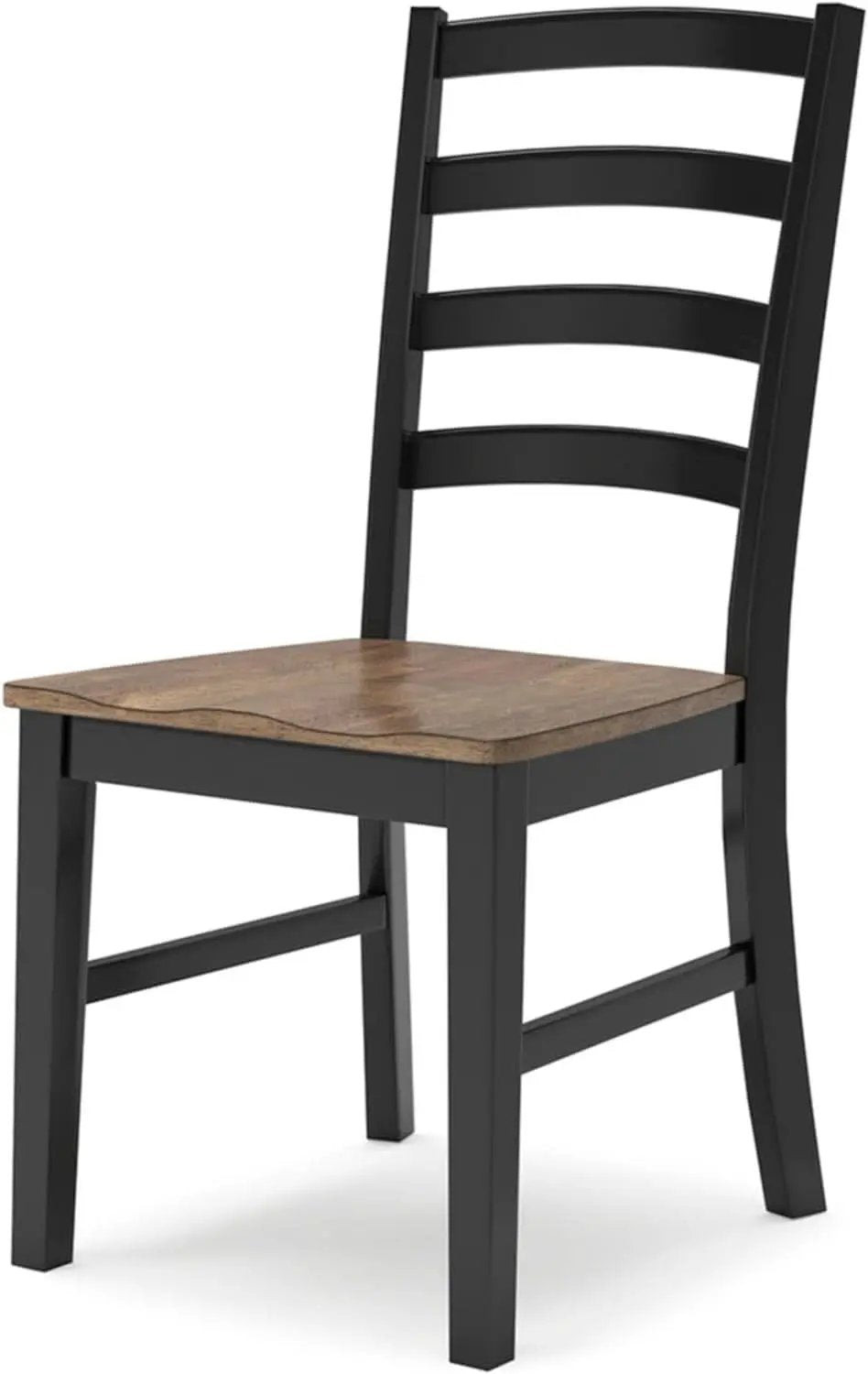 Armless Dining Chair Set 2 Two Tone Black and Brown from PriceLows™