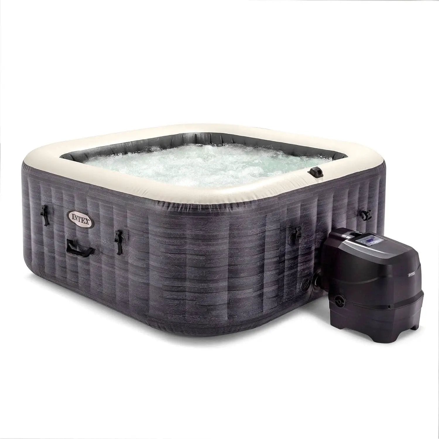 Purespa Plus Greystone 4-Person Inflatable Hot Tub with Jets from PriceLows™