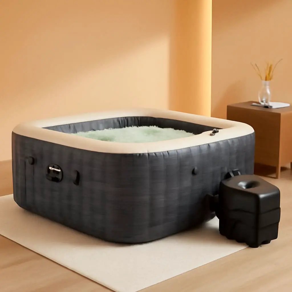 Greystone Deluxe 4 Person Inflatable Hot Tub With Wireless from PriceLows™