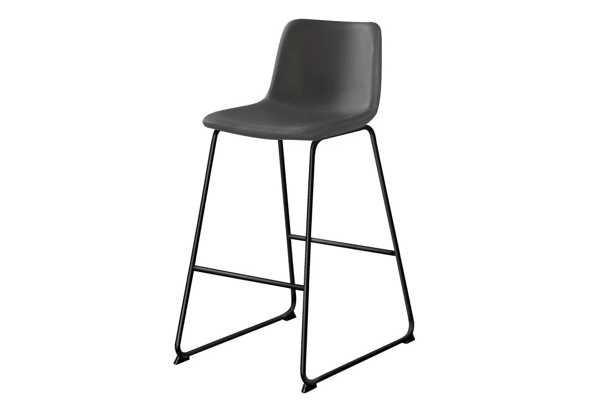 Bar Height Office Chair | Standing Desk Chair | Slim Metal Frame | Contemporary Design