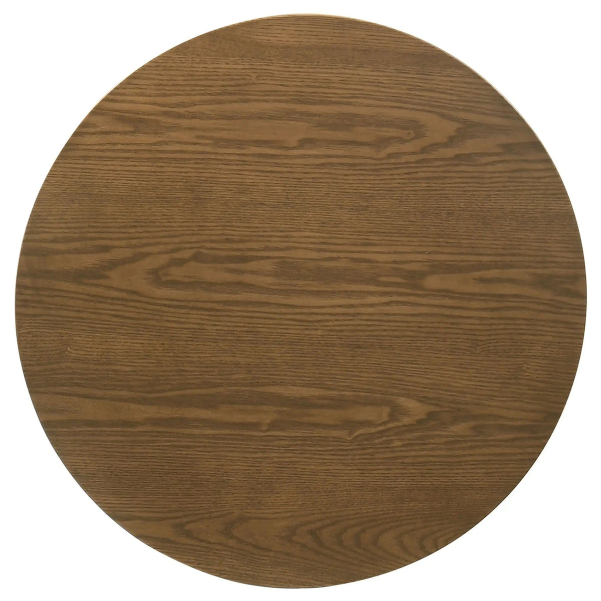 Franklin Round Wood Pedestal Side End Table | 23.5 x 23.5 x 21.75 in | Engineered Wood & Veneer | Dark Brown