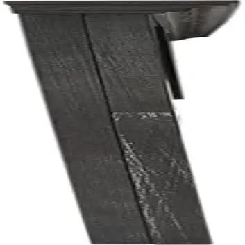 Rustic Black King Headboard - Durable Mahogany Wood from PriceLows™
