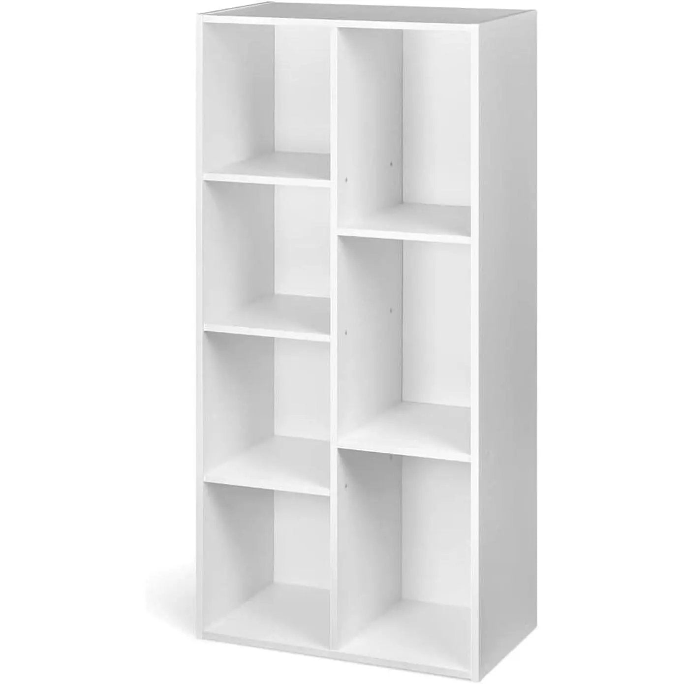 White 7 Cube Organizer Bookcase Storage Shelves Unit from PriceLows™