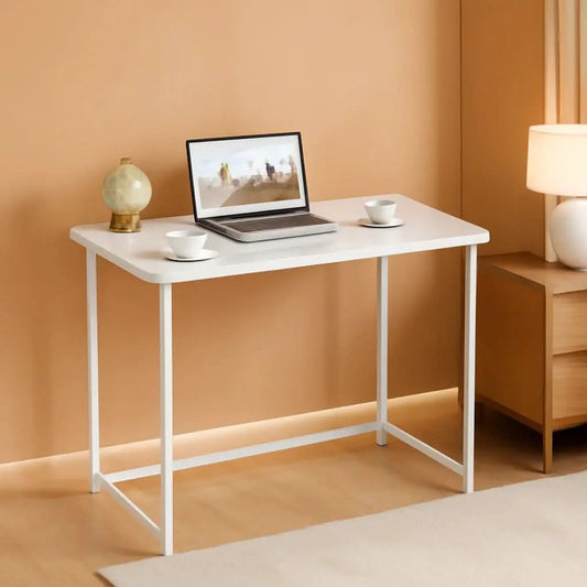 31.5 Inch Folding Desk White For Small Spaces Home Office from PriceLows™