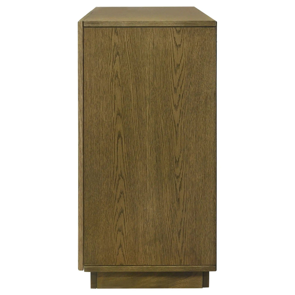 Castlewood 71-inch Dining Sideboard Buffet Server Brown | 70.75 x 17.75 x 35.75 in | Rubberwood & Engineered Wood | Oak