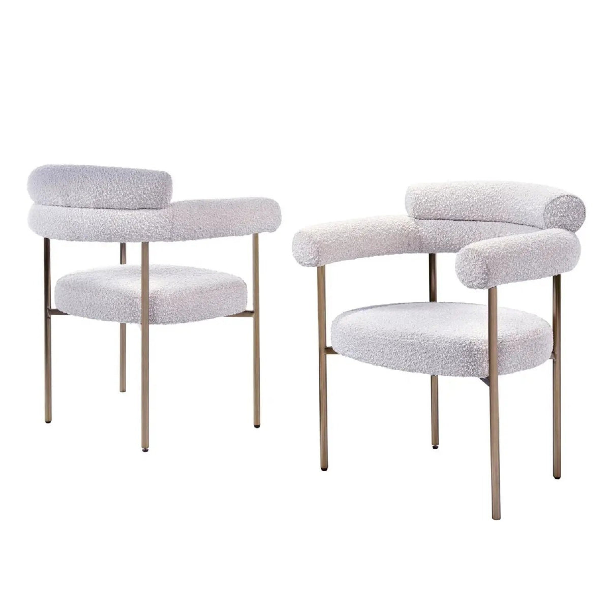 Dining Chairs | Armrests | Fabric Upholstery | Set Of 2